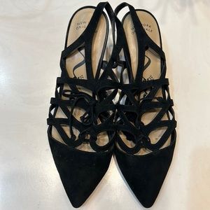 NINA Black Suede Pumps